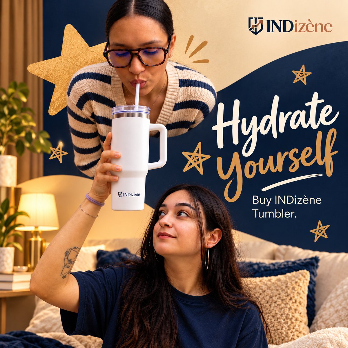 INDizene's tweet photo. Hydrate yourself, the smarter way.🤘
 
 Meet the INDizène Tumbler:   stylish, easy to carry, and made for your everyday sips.
 
 Explore now on https://t.co/Y3oG1Ds5Qf   and shop via Flipkart.🔗
 
 #INDizene #Tumbler #Hydration   #BetterLiving https://t.co/rIgLA9X0Uk