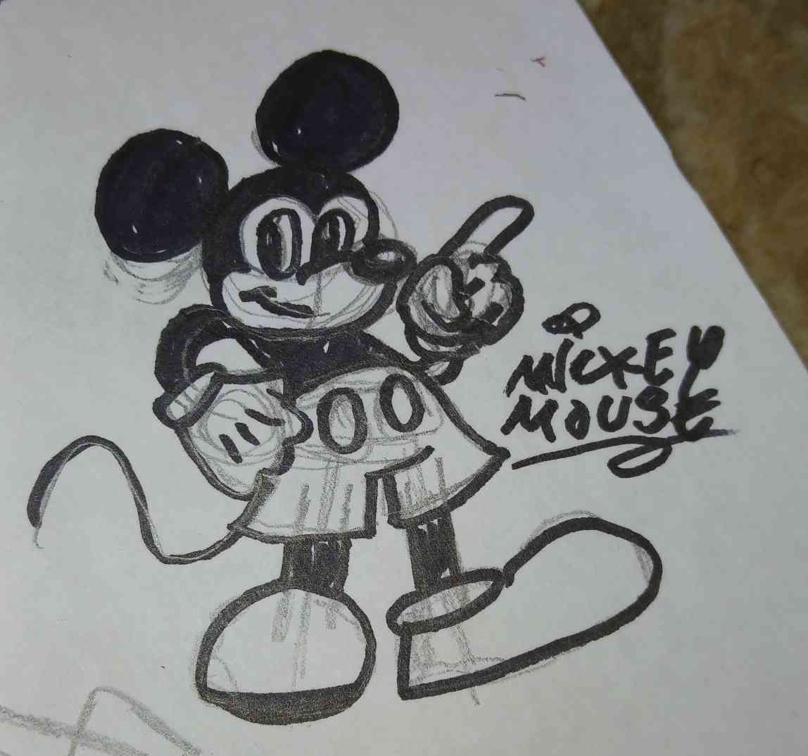 KingMickey1923's tweet photo. Did a self portrait https://t.co/QX8oQ6TIri