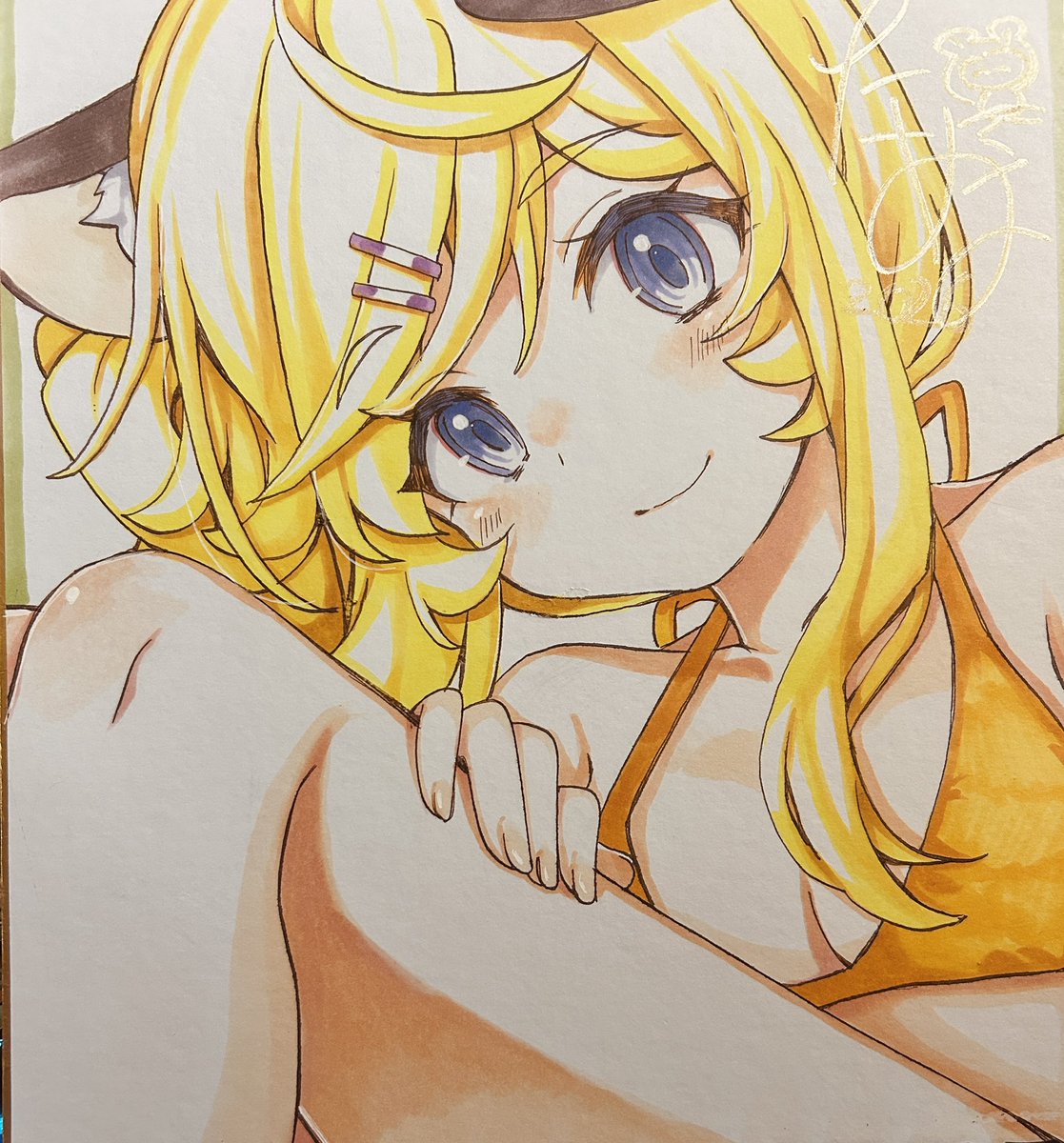 tanuo_com's tweet photo. きみちゃん色紙ですー🐹 https://t.co/c7OfZKaIrv