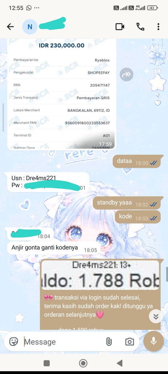 ReaayaKim's tweet photo. yuk vilognya udah ga antri ya, bignom lagi ada promo juga nih, cocok buat yang mau beli headless atau korblox♡
 ⠈୨୧ 𝗽𝗿𝗼𝗺𝗼 𝗿𝗼𝗯𝘂𝘅 𝘃𝗶𝗹𝗼𝗴
 500 robux ⦂ Rp 73.000
 1.000 robux ⦂ Rp 146.000
 5.000 robux ⦂ Rp 730.000

testi lainnya bisa di cek di pinned aku https://t.co/MzHwEh7ikx