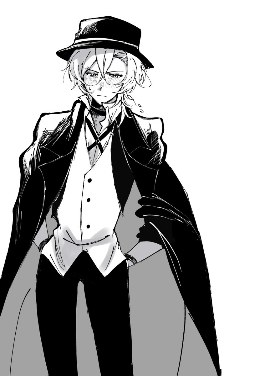 topukaya's tweet photo. テレテレな🎩
#文豪ストレイドッグス https://t.co/xxpewRfwrB