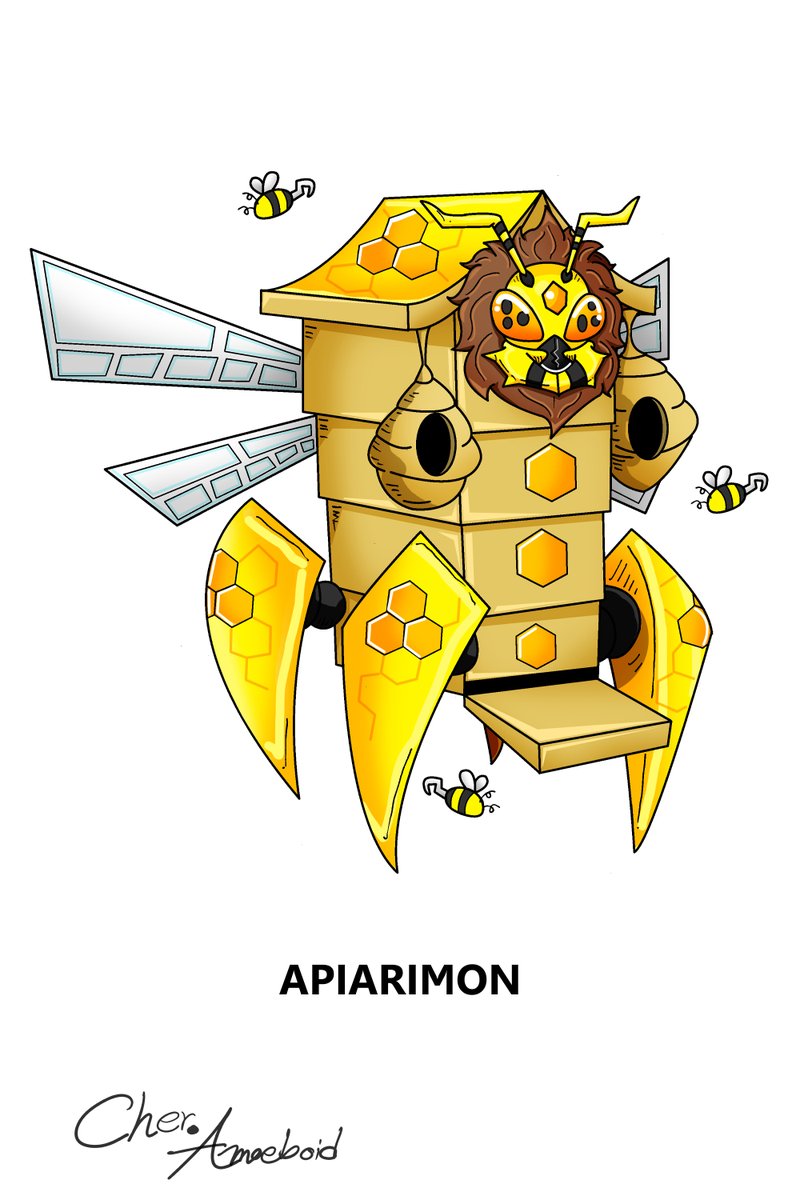 PRm4hWxdnCfBwft's tweet photo. Type: Bug
Baby I: Fuzzmon
Baby II: Wiggmon
Child: Lilbeemon
Adult: RangerWaspmon
Perfect: Apiarimon
Ultimate: Bhamarimon
#Digimon #DigimonTamer #originalchacter #originalstory #characterdesign #Digifake #DigimonFan #AmoeboidServer https://t.co/L5l6xLDkbh
