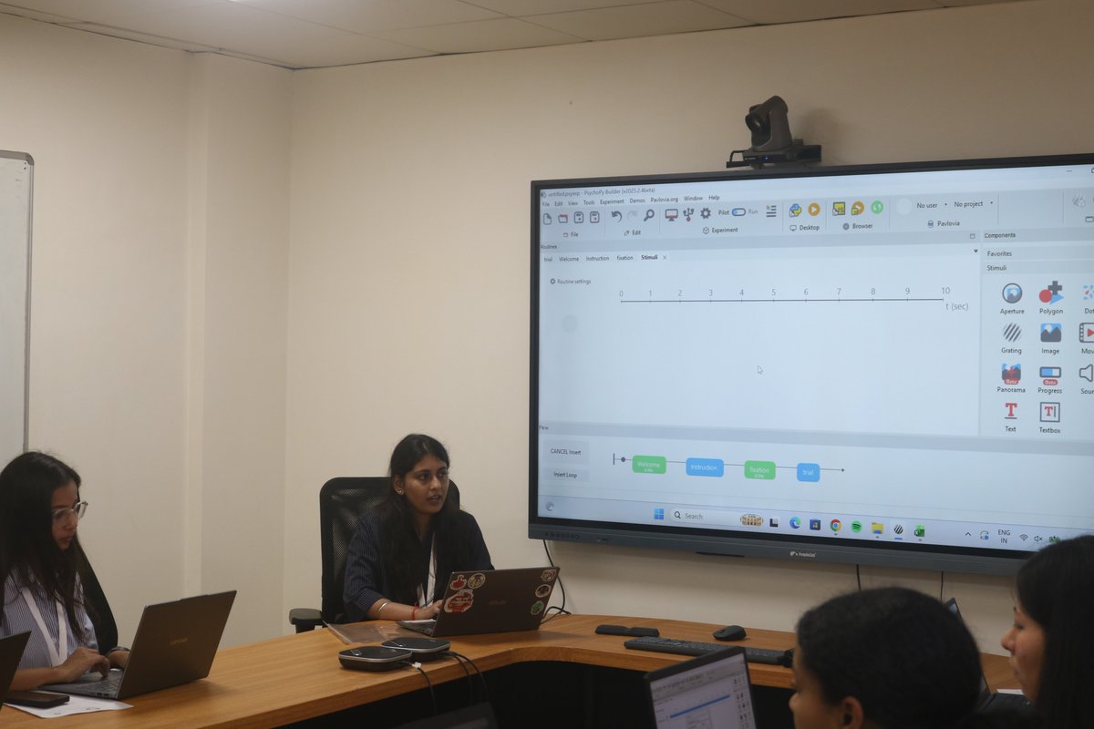 DBT_NBRC's tweet photo. Hands-on MRI sessions were conducted for the participants by Tanya, during which they learned to design a cognitive paradigm using PsychoPy and explored how these paradigms can be incorporated into their respective research areas. Jitender Ahalawat, introduced participants to the basics of MRI, including its fundamental principles, usage, and applications in neuroimaging research.

A day of lectures, discussions and practical learning connecting cognitive science with neuroimaging approaches.