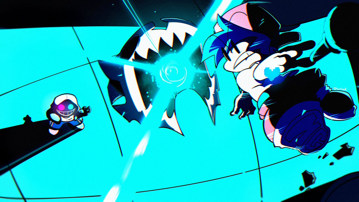 artlog3158's tweet photo. "We meet again."
#fnf
#fndfanart
#fnfmod
#undertaleAU https://t.co/UCI9VFXCA1
