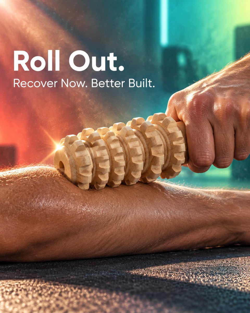 BetterBuilt2026's tweet photo. Release tension the natural way—beech wood rollers melt knots, boost circulation, and speed recovery without batteries or fuss. Treat your body right and feel the difference after one session. #Recovery #Fitness Tap the link in bio. https://t.co/BAeHXSDSdJ