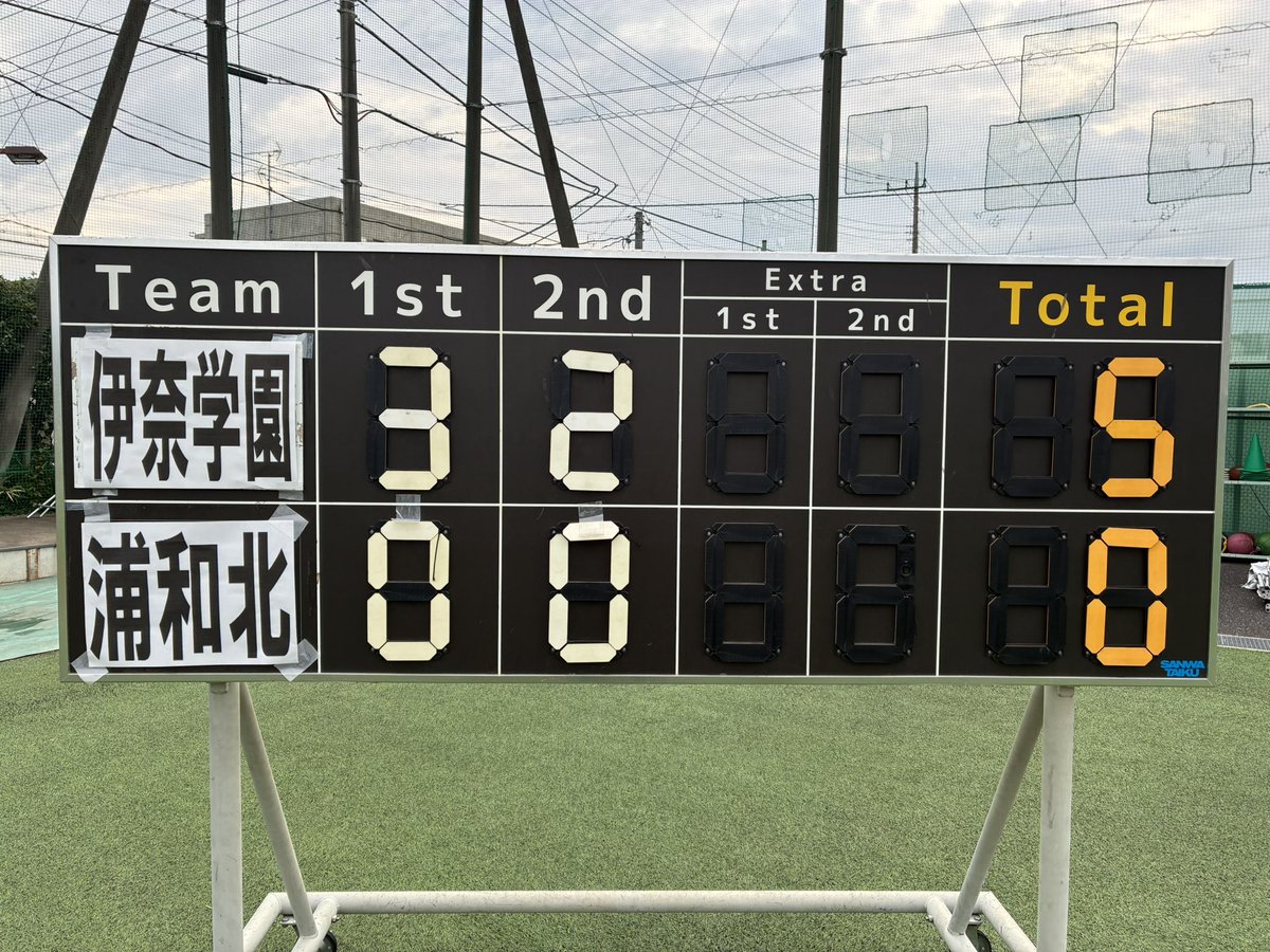 kingamaral1999's tweet photo. 試合終了、伊奈学園5🆚0浦和北。
伊奈学園は前半だけで3ゴール、後半も2ゴール追加で快勝。
両チームとも来週から選手権予選に臨みます。本日の試合で得た課題と収穫を踏まえて一回戦突破を目指します。
#高校サッカー #伊奈学園 #浦和北 https://t.co/jRMtz3jcxg