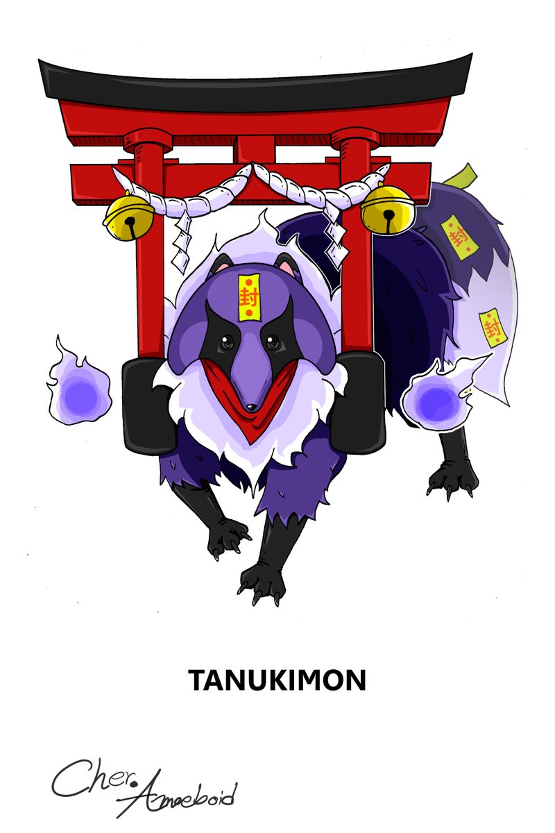 PRm4hWxdnCfBwft's tweet photo. Type: Devil
Baby I: Dummon
Baby II: Jinxjoxmon
Child: Inugamimon
Adult: Tanukimon
Perfect: BakeDanukimon
Ultimate: Shukakumon
#Digimon #DigimonTamer #originalchacter #originalstory #characterdesign #Digifake #DigimonFan #AmoeboidServer https://t.co/dpUePm998A