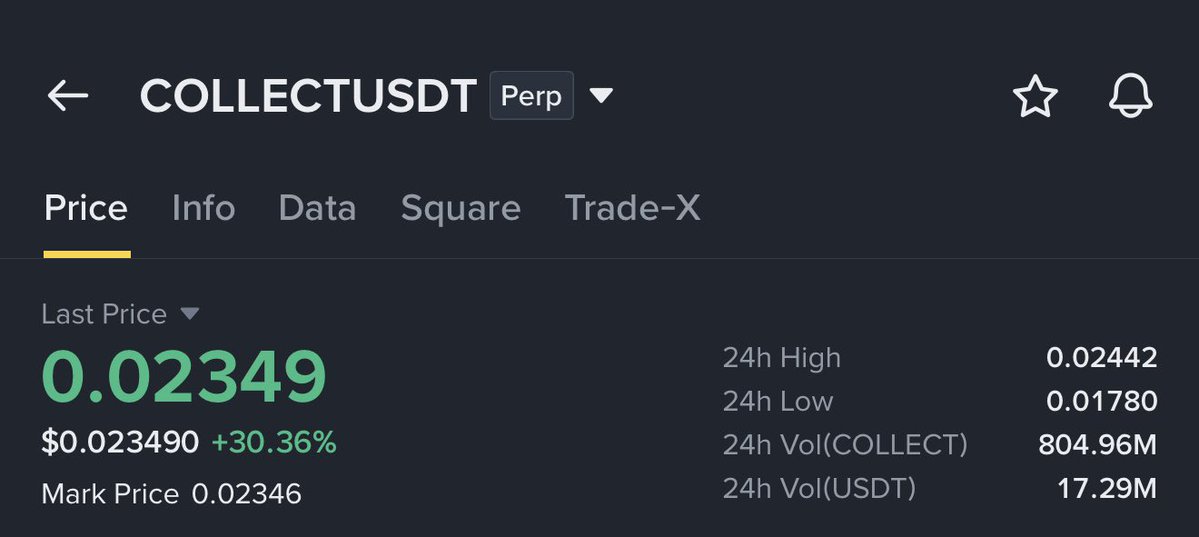 TRADE - $COLLECT / $USDT

✍️ Entry Price - $0.02412

TARGET 1 -  $0.027
TARGET 2 - $0.030
TARGET 3 - $0.035
TARGET 4 - $0.050

🛑 Stop Loss Must Use - $0.019 
 