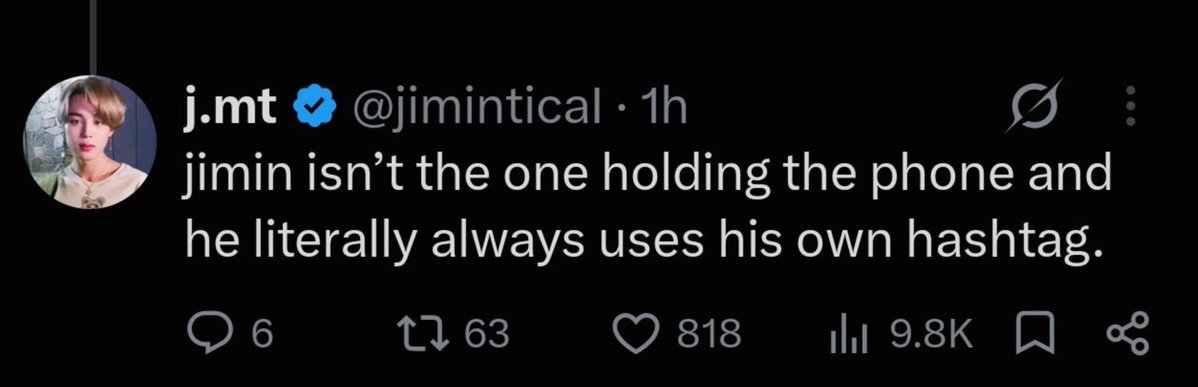 vantelores's tweet photo. First time i actually agree, jimin didn't upload it because he would've put filters on it https://t.co/HkfwdIlMqS