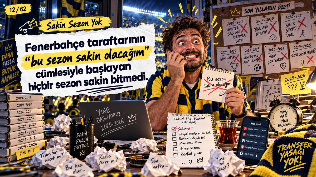 BogaNeferi's tweet photo. Fenerbahçe taraftarının “bu sezon sakin olacağım” cümlesiyle başlayan hiçbir sezon sakin bitmedi.
 Cavan Sullivan SDSU https://t.co/G7iJL5uqCh
