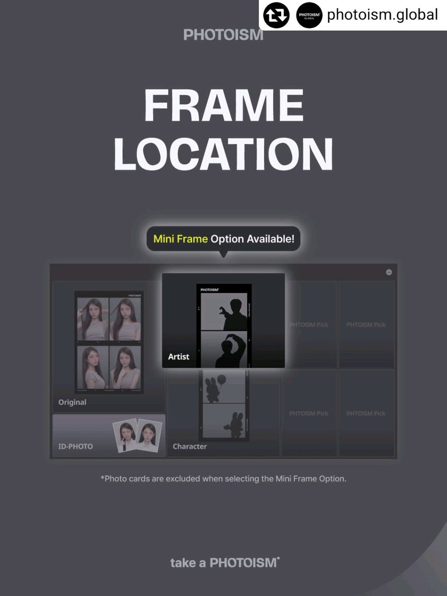 photoism_th_rp's tweet photo. PHOTOISM with TWIMI
COLLABORATION FRAME OPEN !

The TWIMI collaboration frame is here!
Starting October 5, capture your moments with the TWIMI Frame at PHOTOISM

📅  26.10.05 ~
*This frame is available until the end notice

📍 Only at Photoism stores.
Hotel or shopping mall pop-up locations excluded.
 
ONLY IN PHOTOISM

@photoism_global 
#Photoism
#PhotoismGlobal