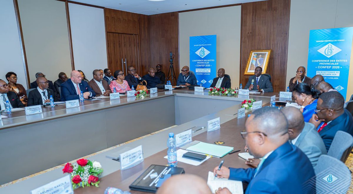 Magn_sam_masuku's tweet photo. 🚨À Kolwezi, André Wameso, Gouverneur de la BCC, a clôturé la #CONFEP2026 en appelant à traduire les recommandations en actions concrètes, avec feuille de route, échéances, suivi et responsabilités.

#BCC #Kolwezi #Réformes https://t.co/DKSCv4z3aP