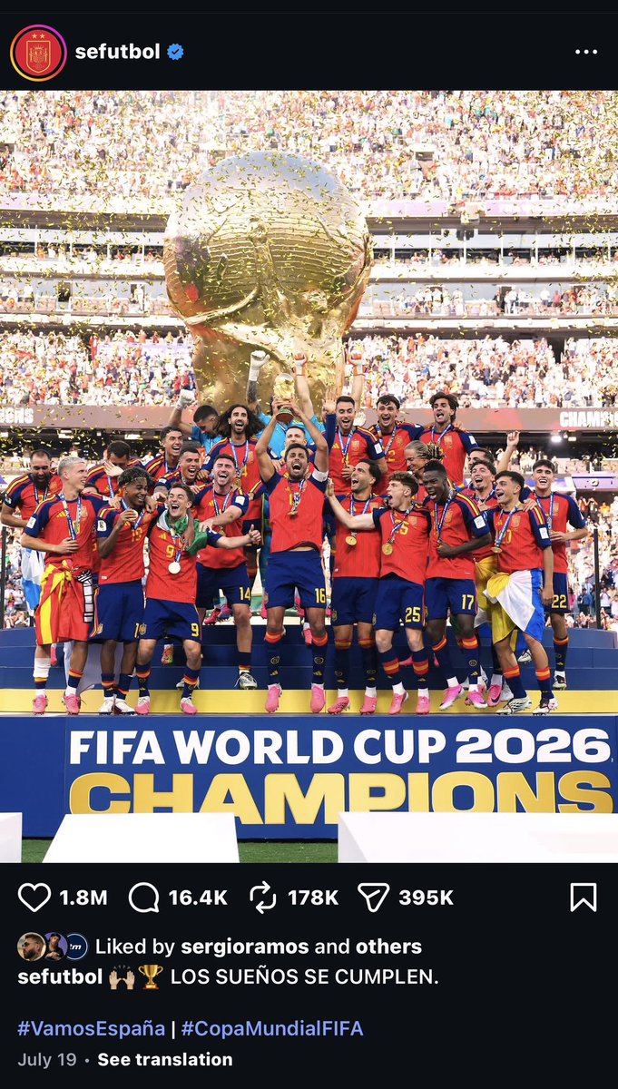 UtdAlienn's tweet photo. How do I explain to my kids that just Ronaldo leaving the Portuguese camp made more headlines than Spain winning the World Cup? 😭 https://t.co/cJsktqWrDo