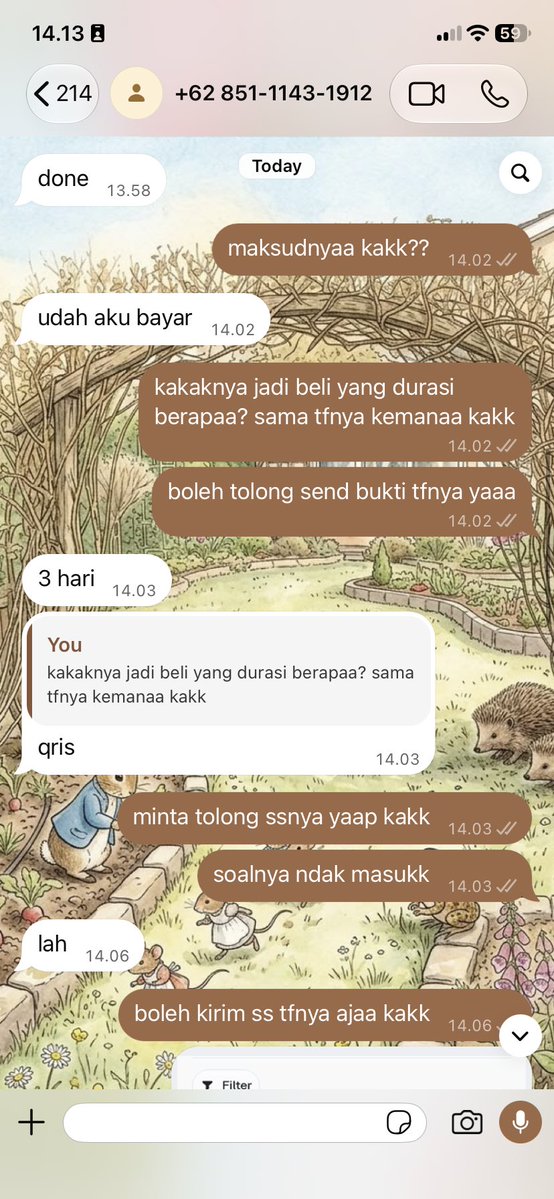 terevdam's tweet photo. ‼️scam tf palsu‼️
BA hati hati yaa, jangan lupa crosscheck dulu sebelum proses orderan cust. malsuin bukti tf tp ga akurat. jangan lupa di block guys https://t.co/kHHHWKckvy

sejak kapan Ijen pindah ke Bekasi ya🫠🫠 #zonauang https://t.co/B5UPUBkh69
