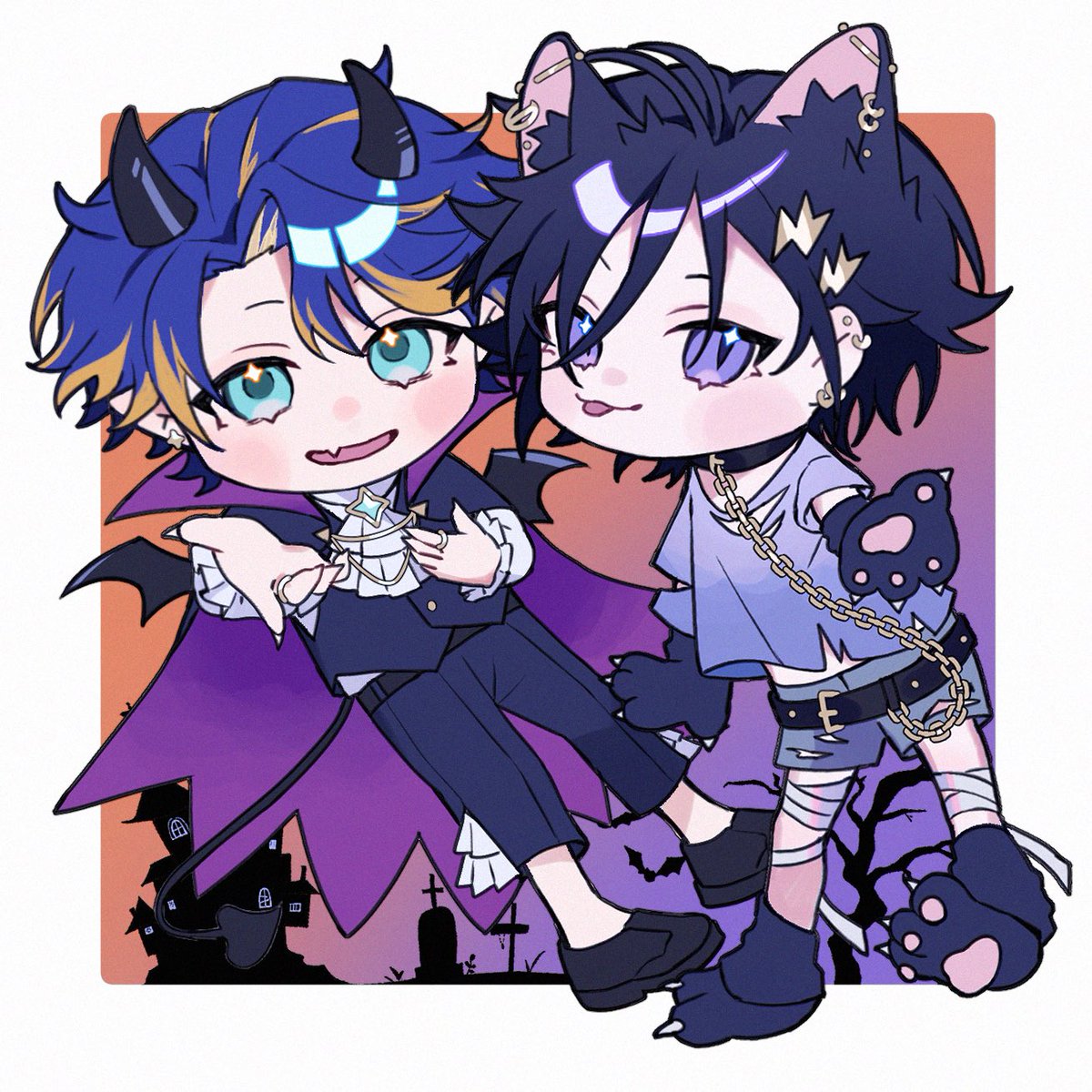 ichi0_1o's tweet photo. 😈🐈‍⬛
 #イヅル描いたそ  #アステル絵ダ https://t.co/jBEDMtz2FT
