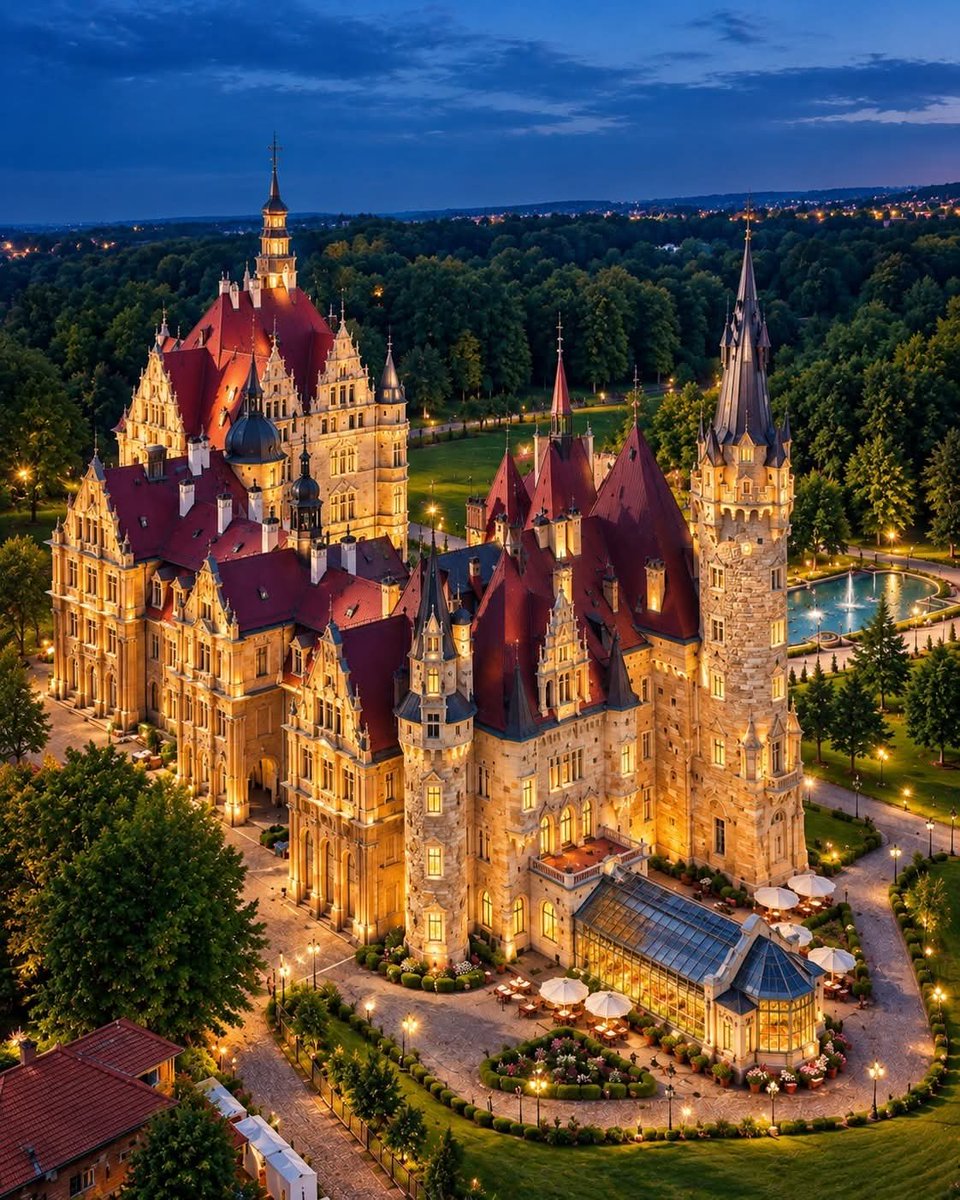 world_tourists_'s tweet photo. Moszna Castle in southwestern Poland 🇵🇱 https://t.co/Kg59bMGfPu