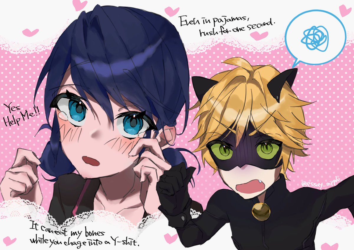 essay_apple's tweet photo. Grizzly Bear ni Osowaretara
#ミラキュラス #イラスト #marichat #miraculous https://t.co/amDPfaupDr