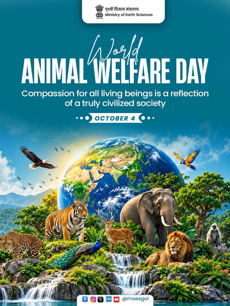 EastKvk's tweet photo. World Animal Welfare Day is a reminder of our responsibility towards every living being. 🐾💚 From the tiniest creatures to the mightiest animals, each life form contributes to the balance of nature.
#WorldAnimalWelfareDay
#icar
#atari_zonevii
#cauimphal
#SHS2026
@MoHUA https://t.co/NiJRjT4FN0