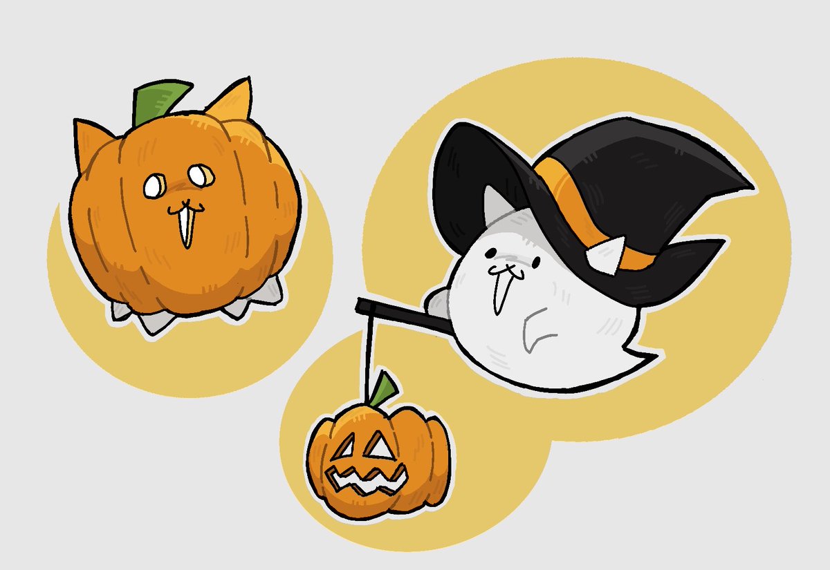 Someguy3466's tweet photo. Pumpkin cats for October 
#thebattlecats https://t.co/dAwaTgcC9p