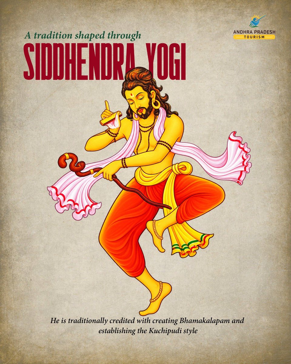Tourism_AP's tweet photo. From Kuchipudi village in Krishna district to stages across the world, Kuchipudi continues to tell stories through rhythm, expression, music and movement. ✨
Discover the legacy of Andhra Pradesh’s iconic classical dance.
#Kuchipudi #AndhraPradeshTourism #ExploreAndhra https://t.co/RbM1SU2OYw
