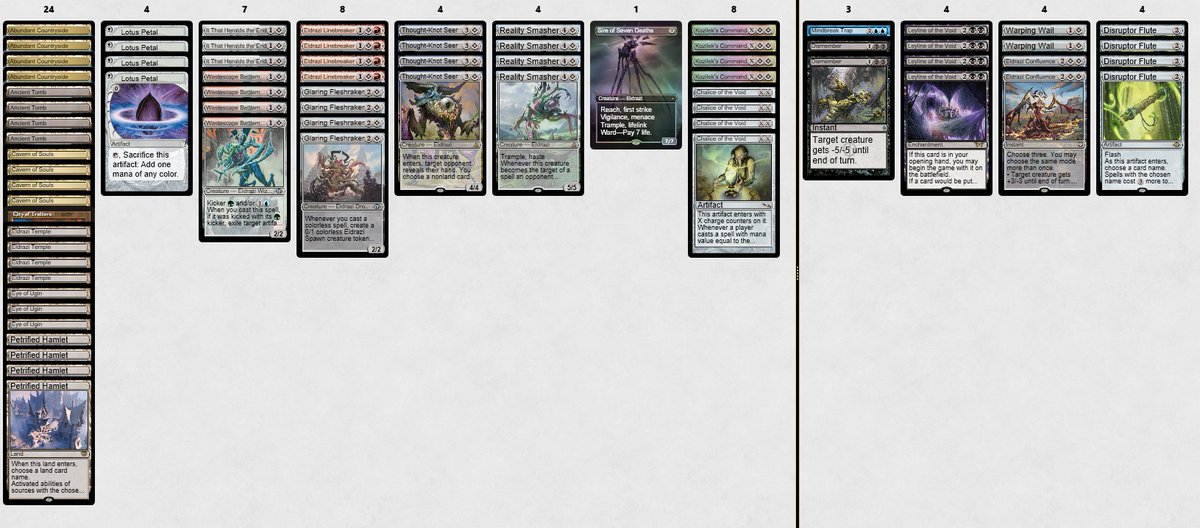 bushi02's tweet photo. Legacy Challenge 10/5

Deck:Eldrazi

UB Moonshadow 2-1
Doomsday 1-2
Lands 2-0
High Tide 2-1
Lands 2-0

SE1 Aluren 2-1
SE2 Doomsday 0-2

4th/30 https://t.co/uUffjiQJ7D