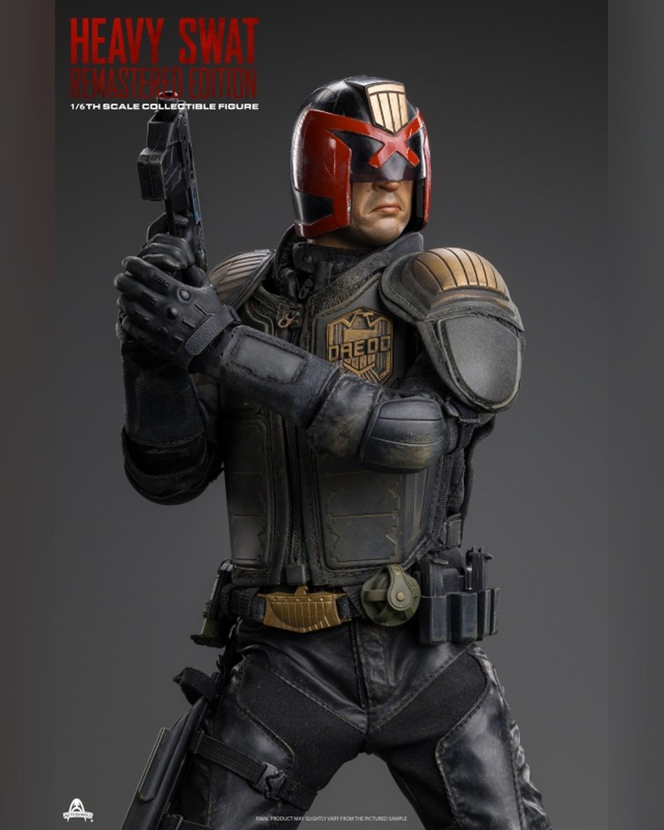 machinegun_fr's tweet photo. A staple of the 1/6 scale scene ten years ago is coming back. Art Figures reissues this armored futuristic cop figure as a remastered edition. Preview, Q1/Q2 2027, no price yet. Sign up for the email alert: https://t.co/wHv88J2WfF #onesixthscale https://t.co/nWE3br7oK0