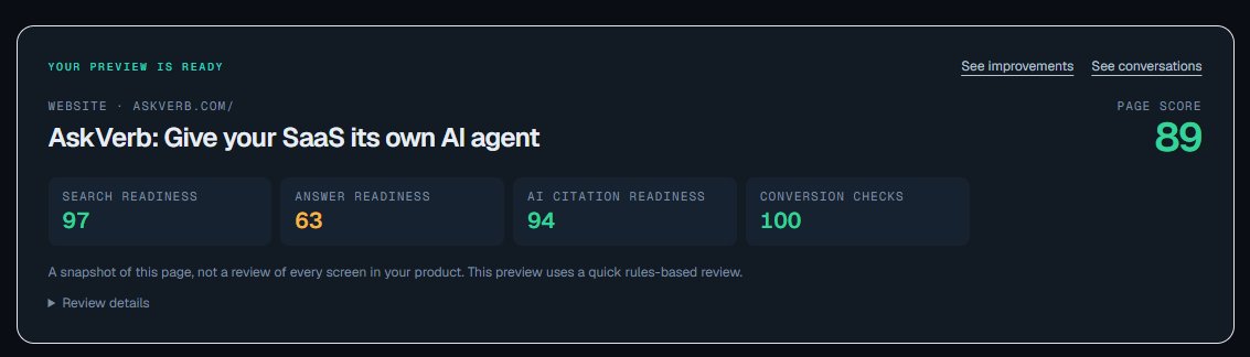 itsvishnups's tweet photo. @emori_lebo looks like will need to work on answer readiness, did not get any meaningful conversations though cause Askverb might be one of the first in its niche but over I think this is pretty cool :) https://t.co/M04czJadTM