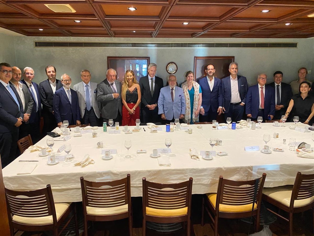 GermanEmbBeirut's tweet photo. Great connecting with members of the Lebanese German Business Council. Thank you for the open exchange and valuable insights into the 🇩🇪-🇱🇧 business landscape. https://t.co/JjUSZIO1vX