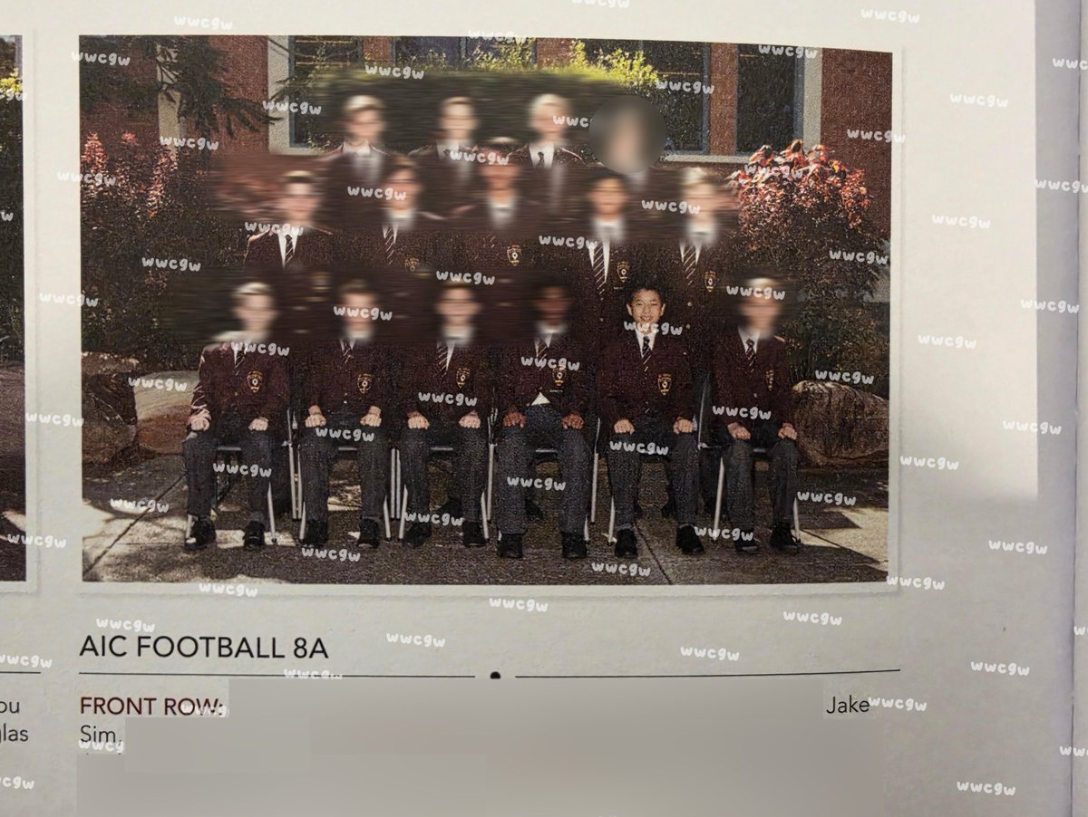 Charlot02655183's tweet photo. AIC FOOTBALL 8A
AIC CRICKET 8B

from St. Peters Lutheran year book
(op’s friend was a student at St. Peters Lutheran)

so, Jake not only played soccer⚽️, but also played cricket🏏.

cr: 娃娃菜国王 
#JAKE #제이크 https://t.co/7Im3pO7j2P