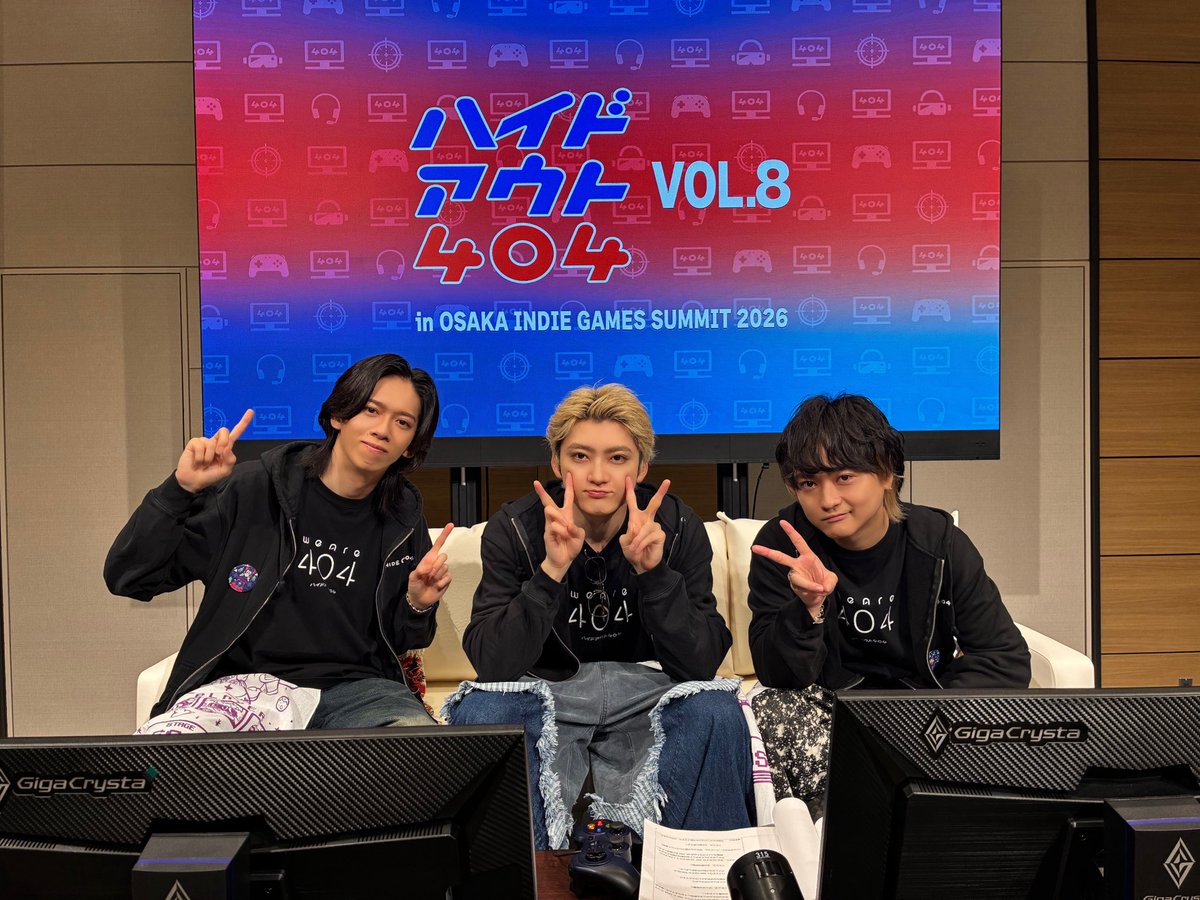 dish_info's tweet photo. #橘柊生 出演

「#ハイドアウト404 Vol.8 
in OSAKA INDIE GAMES SUMMIT 2026」

お越しいただいた皆様
配信をご覧いただいた皆様
ありがとうございました🎮

11/15(日)開催
「ハイドアウト404 Vol.8 in TOKYO」
詳細はこちらから！
https://t.co/EhsUGvbebu https://t.co/ulXOesQIgu
