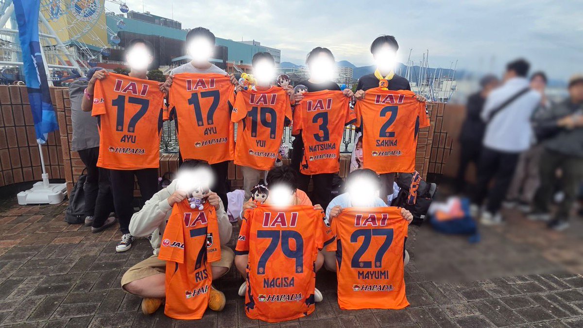 BYEON_SYACHO's tweet photo. 静岡に来てくれてありがとう！😭

ついに7人揃いました…🥹🫶

💜@rise_ss0731 
🧡@nagisa_ss1029 
❤️@mayumi_ss1227 
💙@ayu_ss0107 
🩵@yui_ss0109 
🩷@natsuka_ss0719 
💛@sakina_ss0229 

#すいすて #spulse
#エスパルスカワラボ部 https://t.co/vCjhm0fNYA