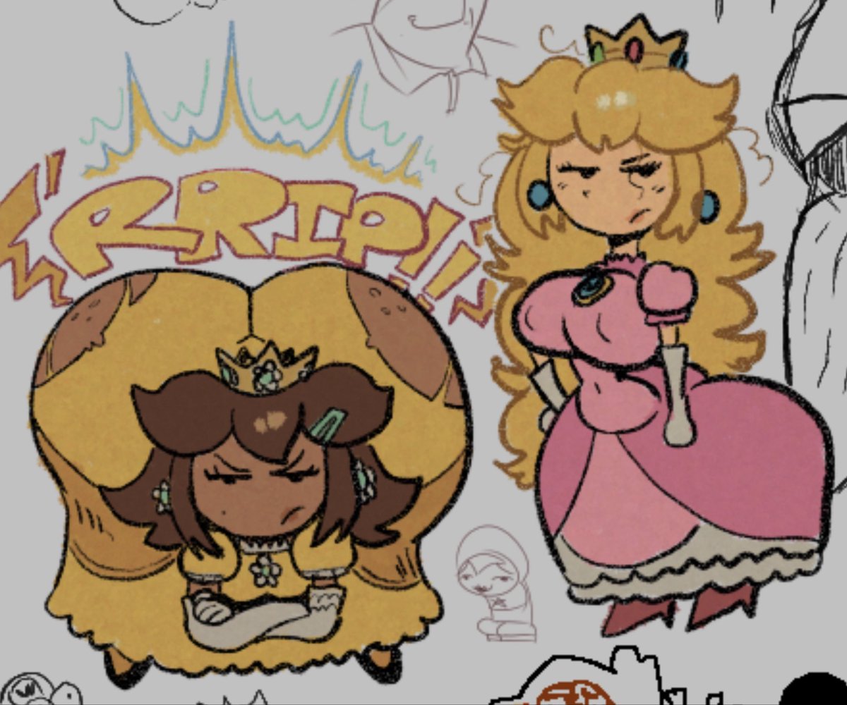 itssspicy's tweet photo. Peach &amp; Daisy!
Drew this on Drawpile, i thought it was neat enough to post. https://t.co/cwAMoalz9A