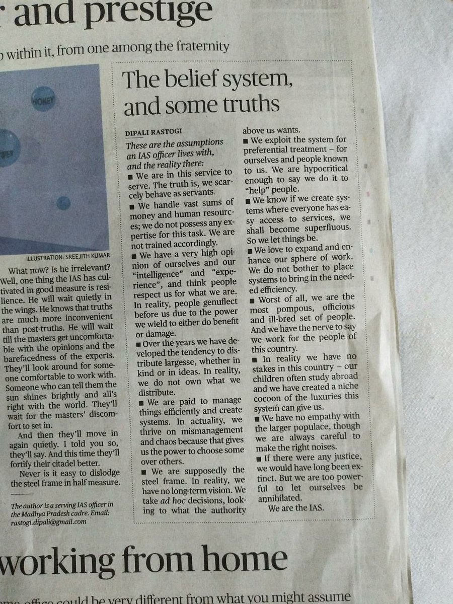 IASBabugiri01's tweet photo. Reupping this piece written by a serving IAS officer https://t.co/ab6ReLDfMB