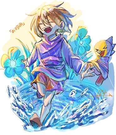 Nombember's tweet photo. アンテ絵チャお邪魔しました！
＃アンダーテール　＃イラスト
絵チャいつも画質悪くなっちゃうね… https://t.co/rcvTIVetF4
