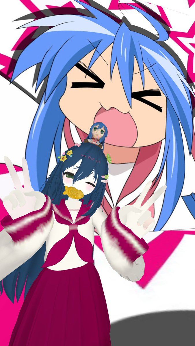 SongbirdXayah's tweet photo. Konata~ 💙🍡✨

#VRChat #VRPhotography https://t.co/TgaBjjWYjK