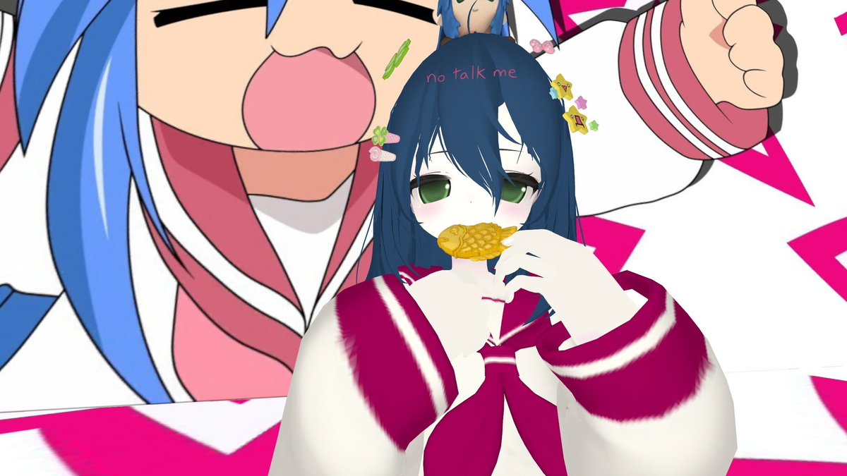 SongbirdXayah's tweet photo. Konata~ 💙🍡✨

#VRChat #VRPhotography https://t.co/TgaBjjWYjK