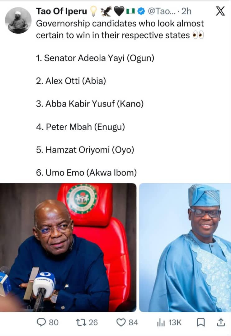 Akodu_D_2nd's tweet photo. This is not a regular post I guess, for someone to have made this, simply means he noticed to candidate people loves, for Oriyomi Hamzat specifically, it's not also on party based, cos the rest will surely be in the regular party we see always but OH is different.

Oriyomi Hamzat all the way 🫆

© A.O.A