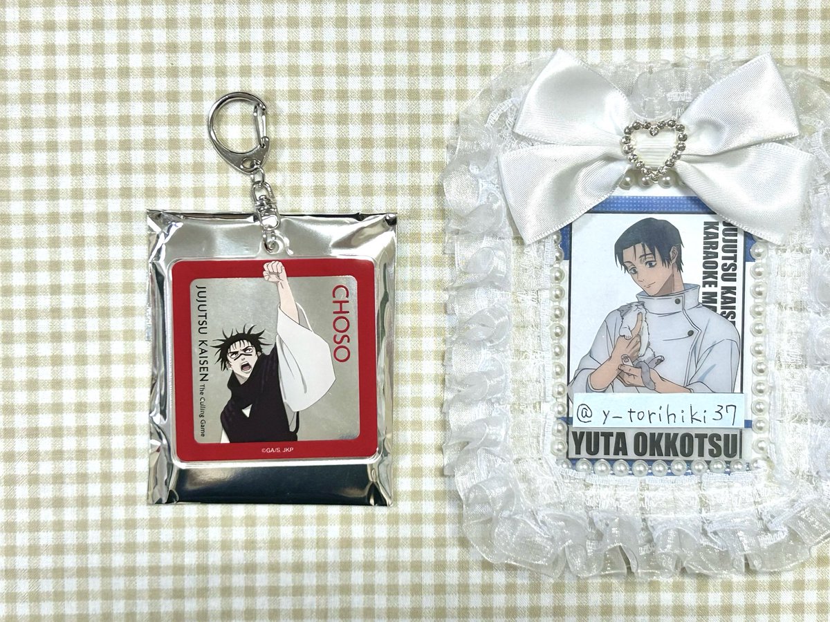 y_torihiki37's tweet photo. 【交換】呪術廻戦 死滅回遊 MAPAPA POP UP STORE アクリルキーホルダー トレーディング

譲┊脹相

求┊乙骨

郵送または手渡し大阪(天王寺.なんば)

検索からお気軽にお声掛けください https://t.co/M5waQtlQPr