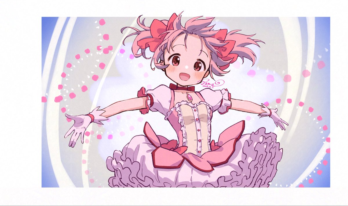 magika_ru's tweet photo. 遅刻した上に過去絵ですが…まど誕！🥳 https://t.co/V5M263mA9r