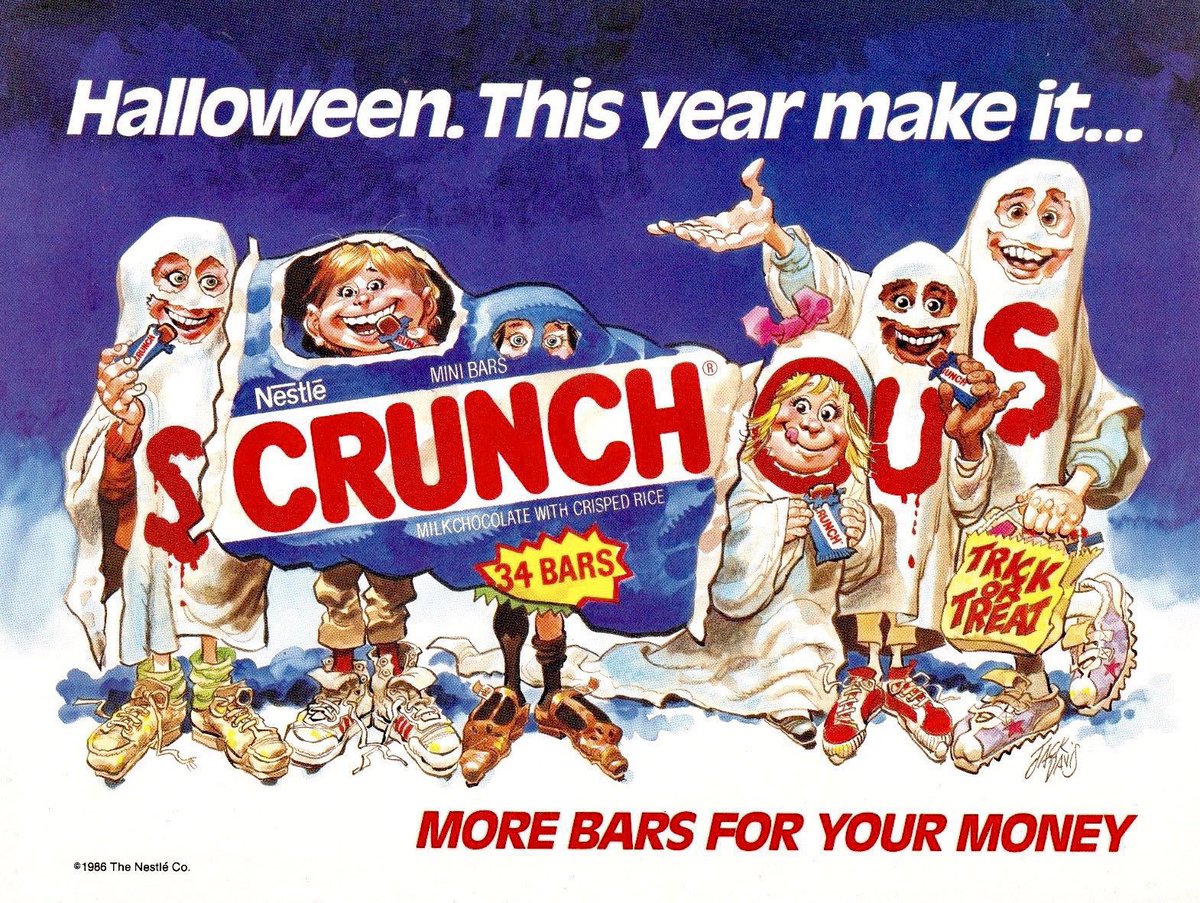 RetroNewsNow's tweet photo. 🎃Crunch Candy Bars (1986) https://t.co/uxP5ZkZGUX