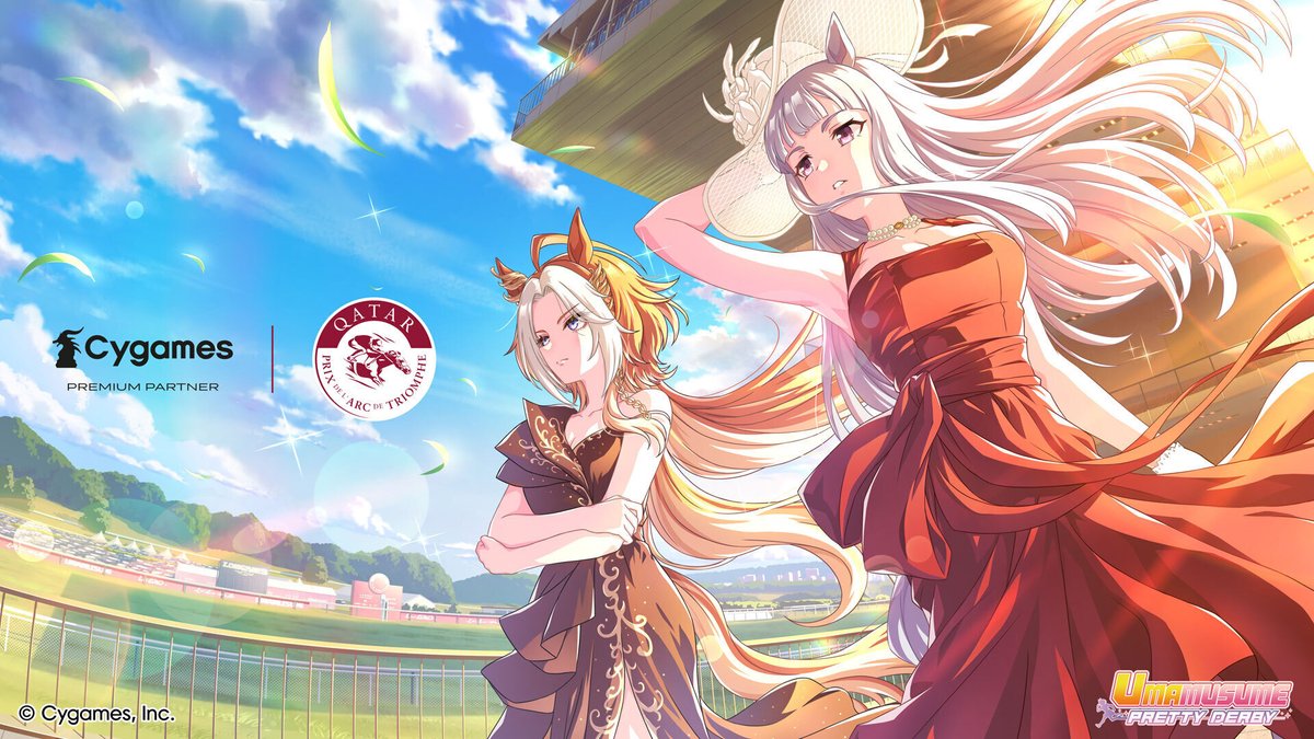 francegalop's tweet photo. The big day is here!

 The Qatar Prix de l’Arc de Triomphe is today at #ParisLongchamp.

 Celebrate with this special Umamusume illustration!

 Join us as racing history is made!

#Cygames #QPAT @umamusume_eng @Cygames_EN https://t.co/TqHutsburD