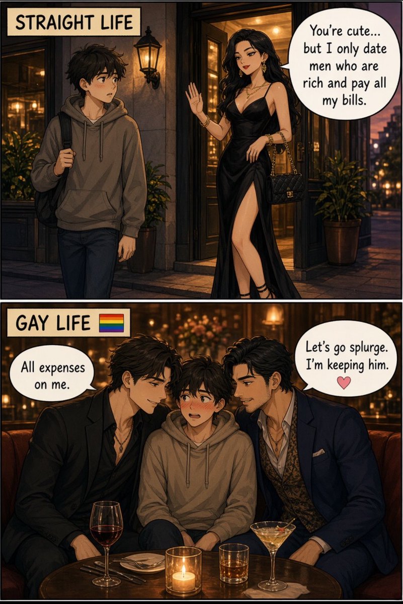 BethMyths's tweet photo. Turns out you don’t need to be rich to get spoiled with money and love. Sometimes, you’re just looking for love in the wrong dating pool. 😭🏳️‍🌈 https://t.co/jPAe5aQ1nc