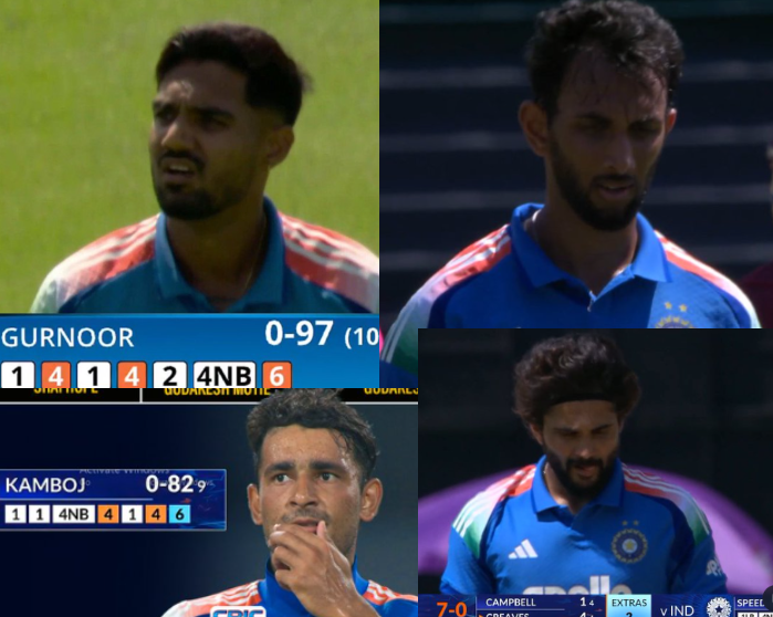 AKCricTalks's tweet photo. Ghodo ki Race me Daudte hue ....... #IYKYK

🤡Gurnoon Brar - Height, Speed, DOSTI Quota
🤡Prasidha - "IMPROVING" "IMPROVING" "IMPROVING" Quota - 36 tak IMPROVE Kr hi jaega
🤡Kamboj - Bhagta hua SPINNER, SWING Bowler Quota. IPL Quota
🤡Nitish K Reddy - Bowler bana k rahenge Qouta.