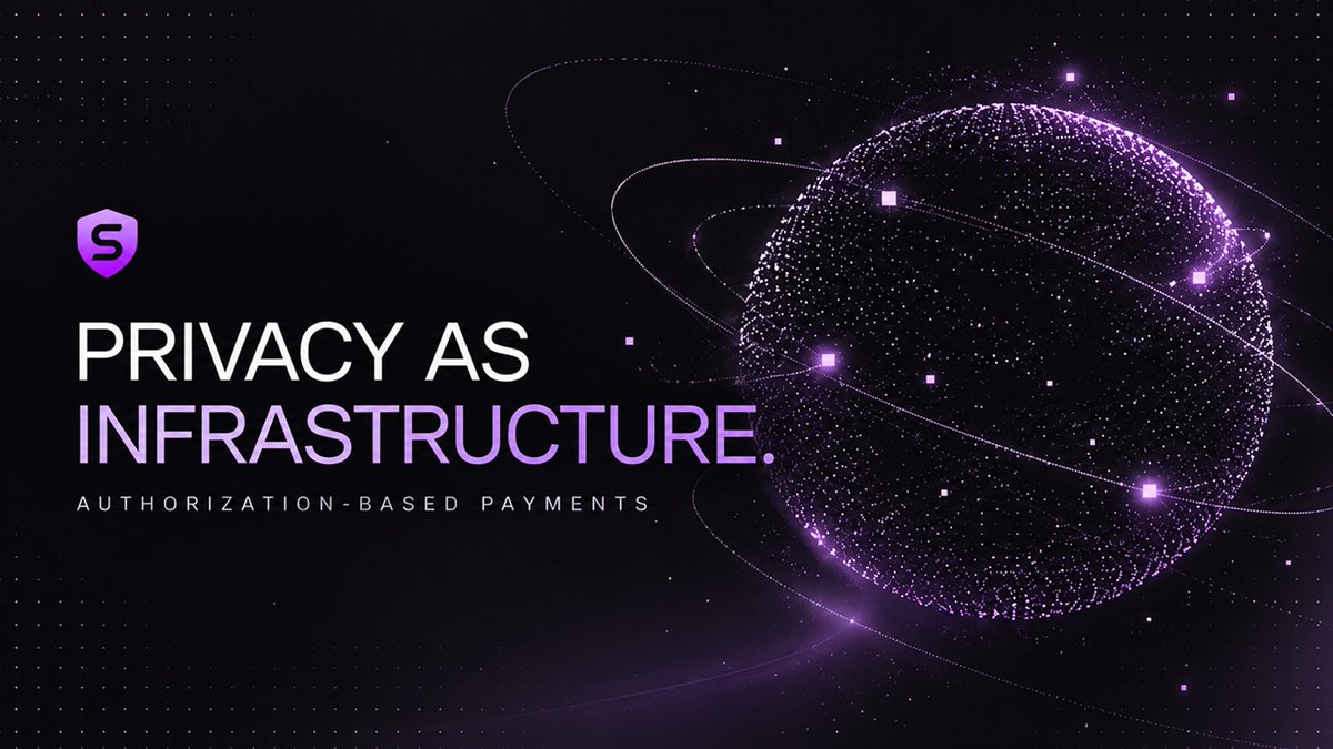 SpectralPay's tweet photo. Public ledgers make financial activity legible by default.

Spectral starts with authorization. ZK credentials prove permission to spend, while shielded liquidity keeps balances private and relayers handle execution on Solana.

Private payments, built into the infrastructure from day one.

Privacy as Infrastructure.