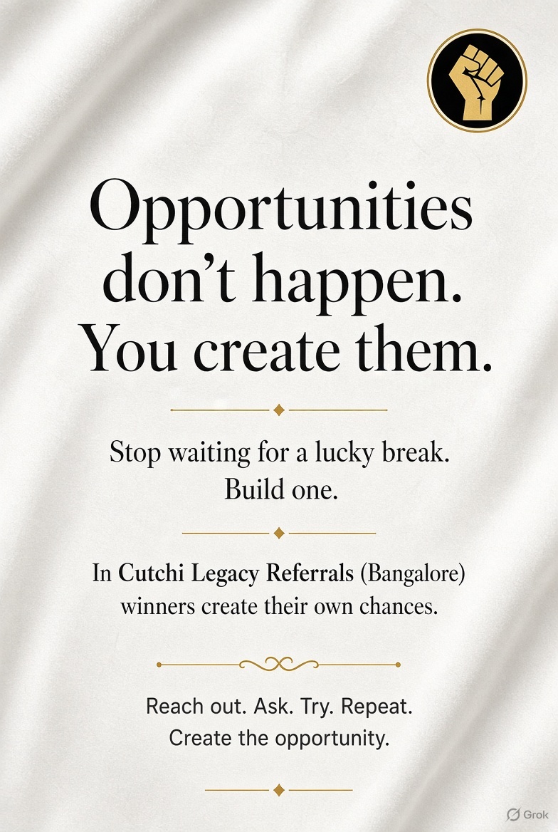 AbdulRehmanNay1's tweet photo. it's something you made when you refused to sit still.
Reach out. Ask. Try. Repeat.
Create the opportunity. π
Share this with someone who's waiting for their moment. πͺ
#CreateOpportunity #TakeAction #Hustle #MotiveMinds #MakeItHappen https://t.co/YO7qtE5smP