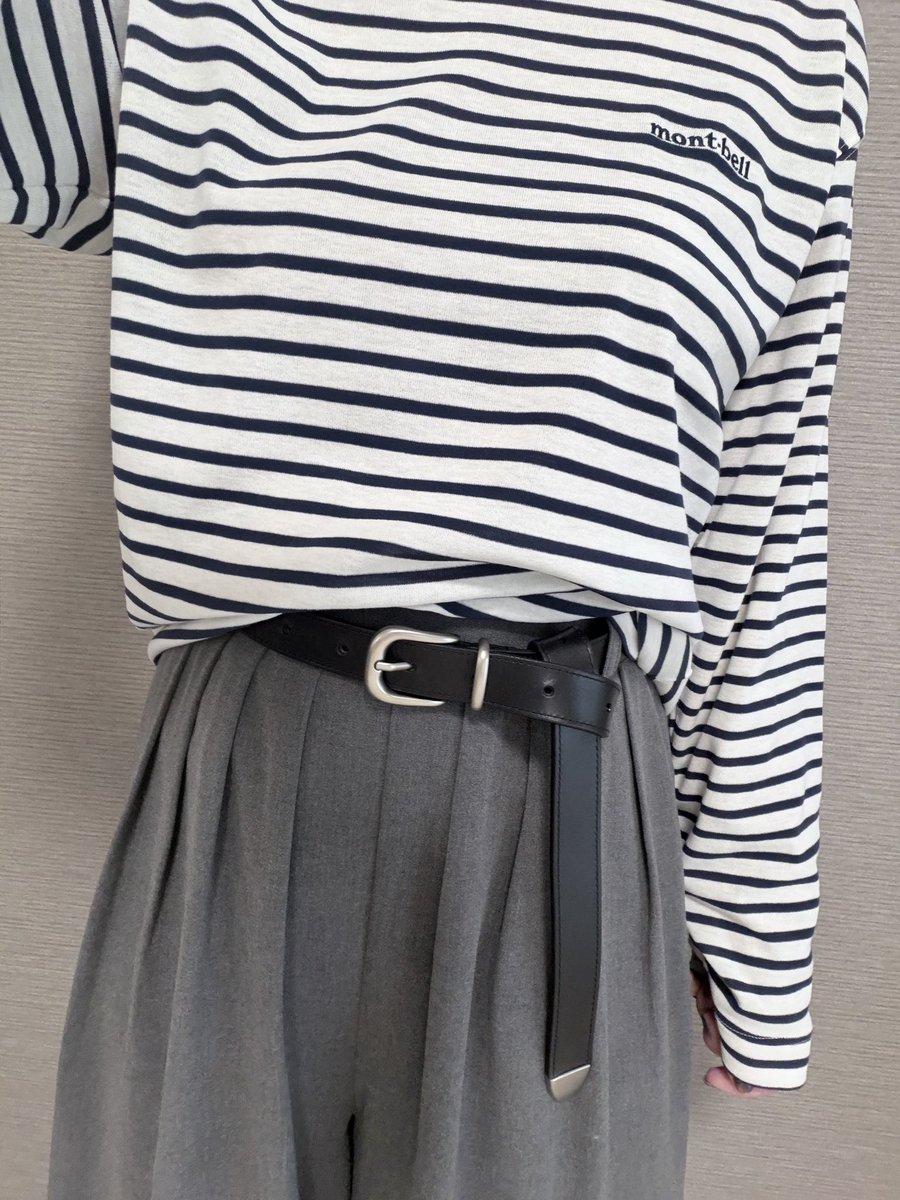 ponchan__select's tweet photo. UNIQLO:Cの話題のロングベルト、サイズ感で悩んでる人へ。167センチでLサイズ着用でこんな感じ！これ、あんまり知られてないんだけど、 https://t.co/rPoGZX2JgY