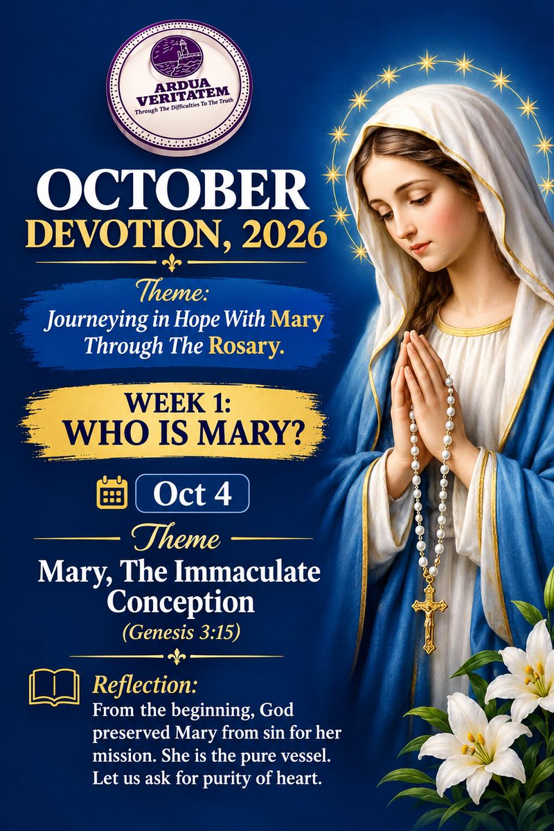 ardua_veritatem's tweet photo. Oct 4 - Theme and Quote of the Day 

#Catholic #CatholicChurch #CatholicX #Mary #CatholicTwitter #OctoberWithMyLady #OctoberDevotion #October https://t.co/WUSjRKN7gd