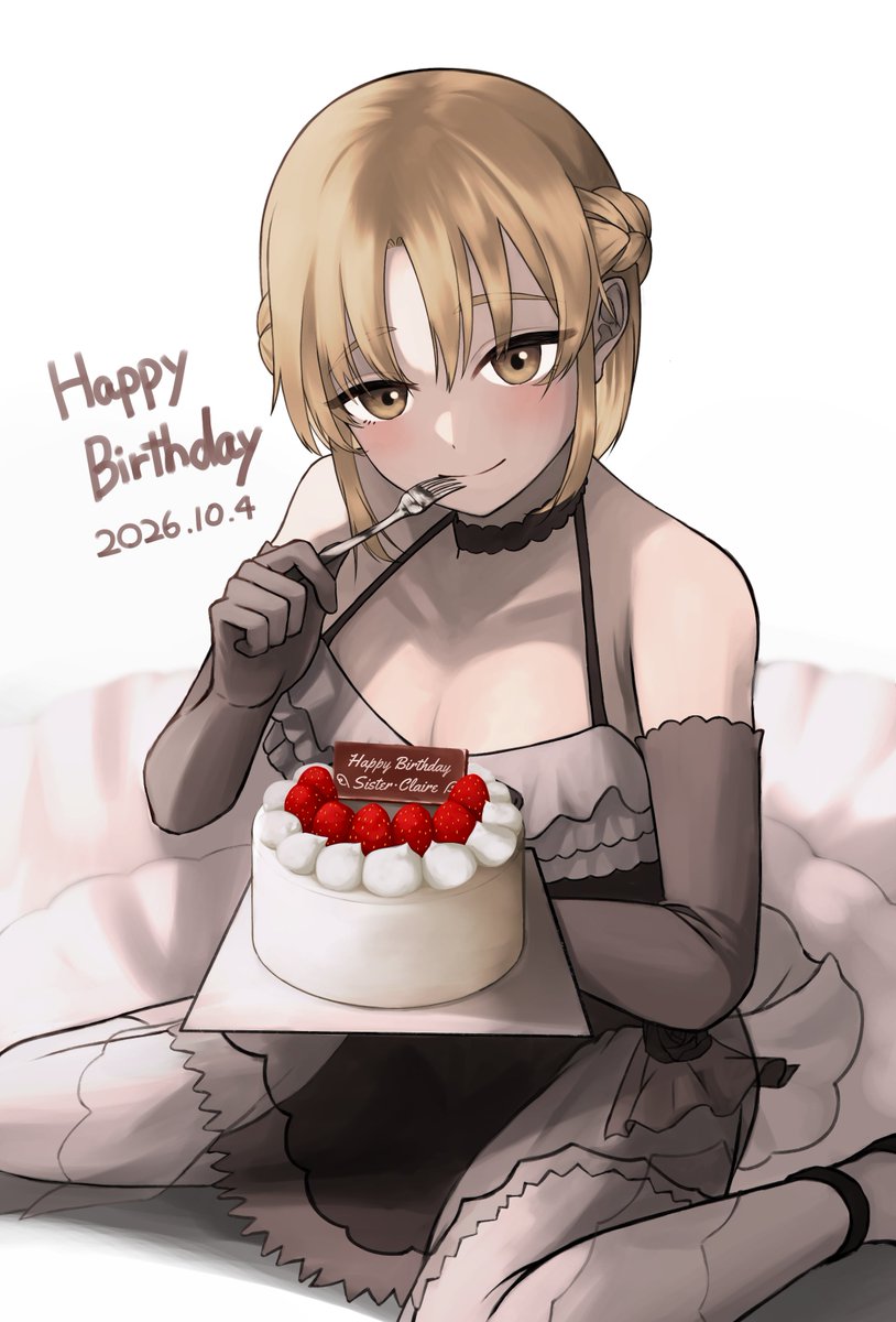 noon_5150's tweet photo. クレアさんお誕生日おめでとうございます！🎂
#シスター・クレアのお誕生日2026 
#描いたよクレアさん https://t.co/krc4DORs6L