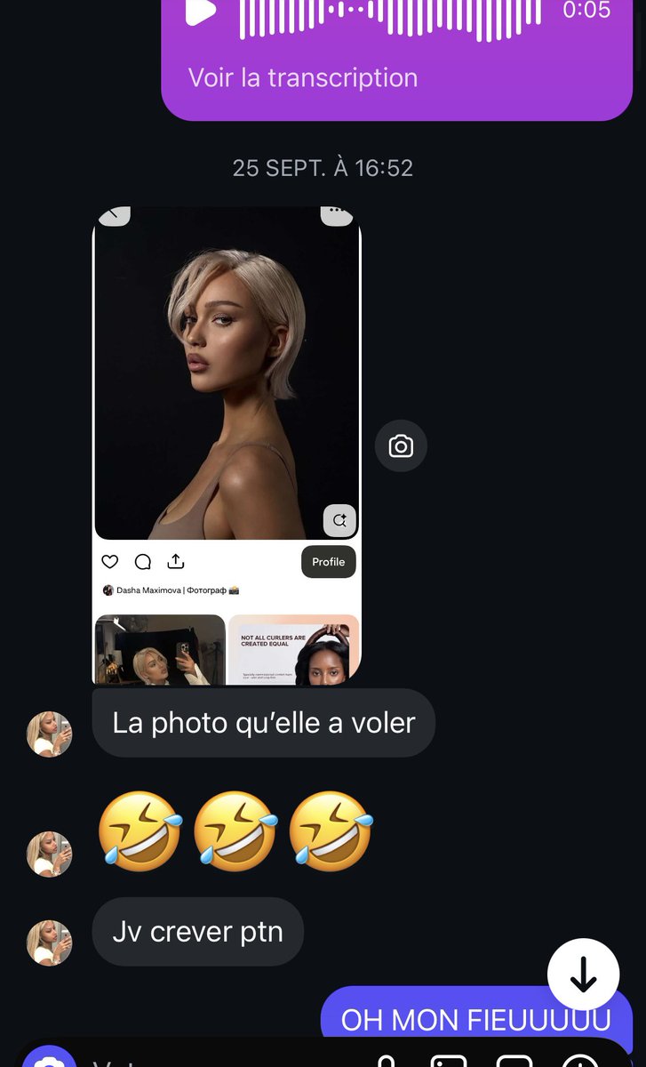 eldiaaabloo's tweet photo. La tarée frère, après elle vient nous dire comment percer sur Insta et tout, qu’elle se donne la motivation de faire des photos tous les jours… Mais meuf, tu voles les photos et tu utilises l’IA 😭 Dégage en plus avant je liker grave ses photos https://t.co/BncxZNdZoL