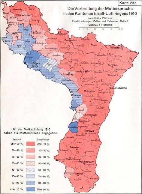 LydiaY007's tweet photo. Why tf did France want this majority German region back after WW1 lol https://t.co/7bz4VdnMLP